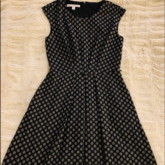 Maggy London Cap Sleeve Fit/Flare Polka Dots - Picture 1 of 8